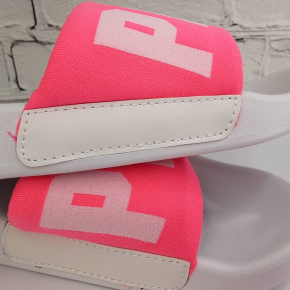 VICTORIA'S SECRET 'PINK' LOGO SLIDE SANDALS SIDE-BANDED - Picture 8 of 16